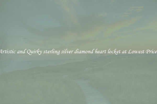 Artistic and Quirky sterling silver diamond heart locket at Lowest Prices