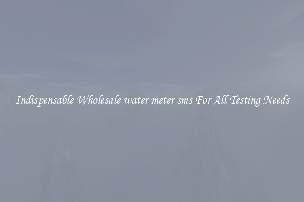 Indispensable Wholesale water meter sms For All Testing Needs