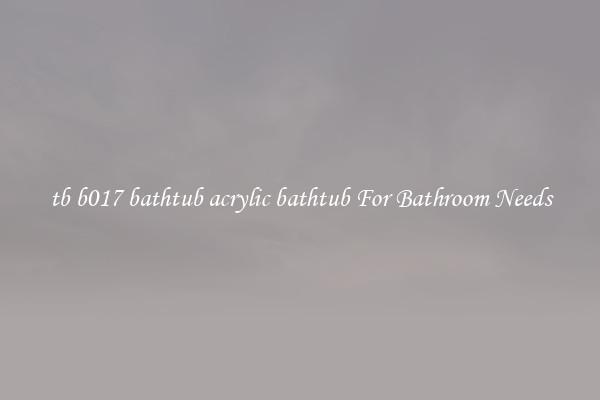 tb b017 bathtub acrylic bathtub For Bathroom Needs
