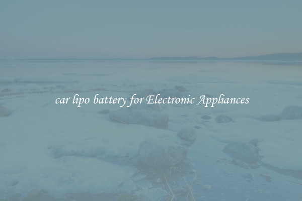 car lipo battery for Electronic Appliances