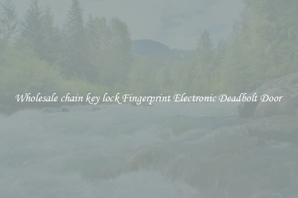 Wholesale chain key lock Fingerprint Electronic Deadbolt Door 