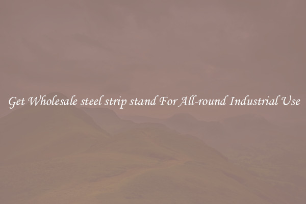 Get Wholesale steel strip stand For All-round Industrial Use