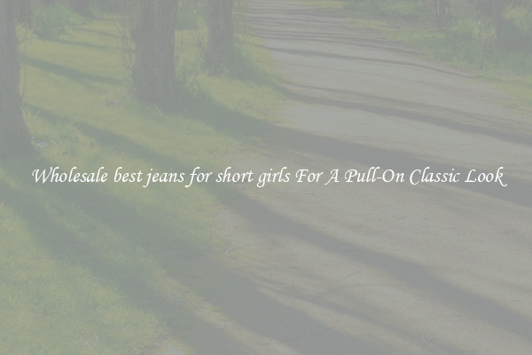 Wholesale best jeans for short girls For A Pull-On Classic Look