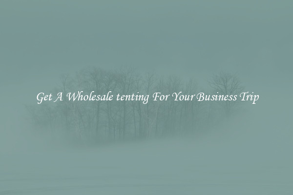 Get A Wholesale tenting For Your Business Trip
